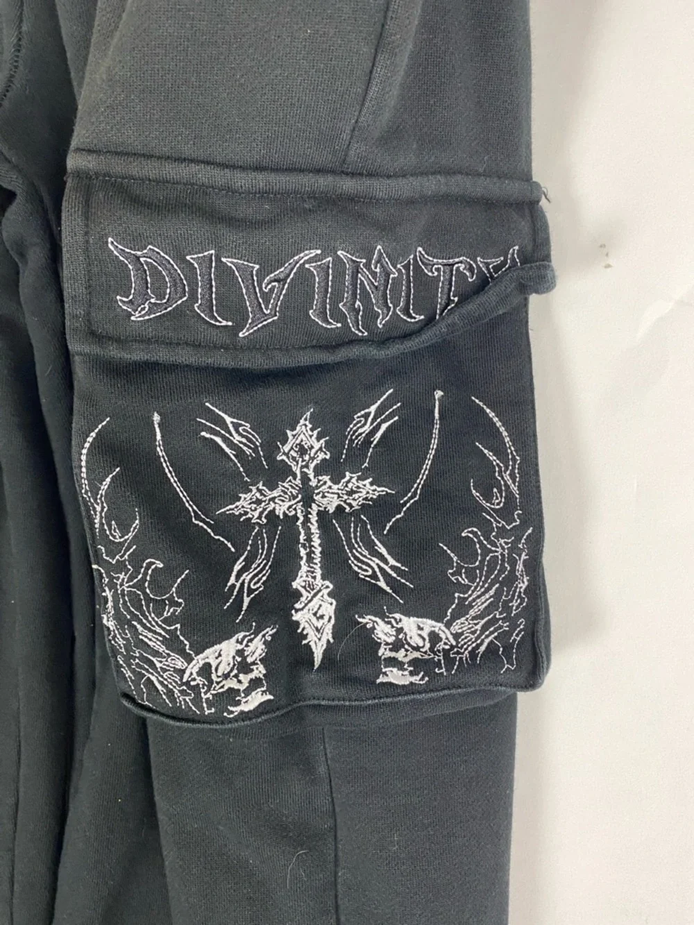 Breathe Divinity Cargo Sweat Pants Black Men’s Size Large - Picture 4 of 11